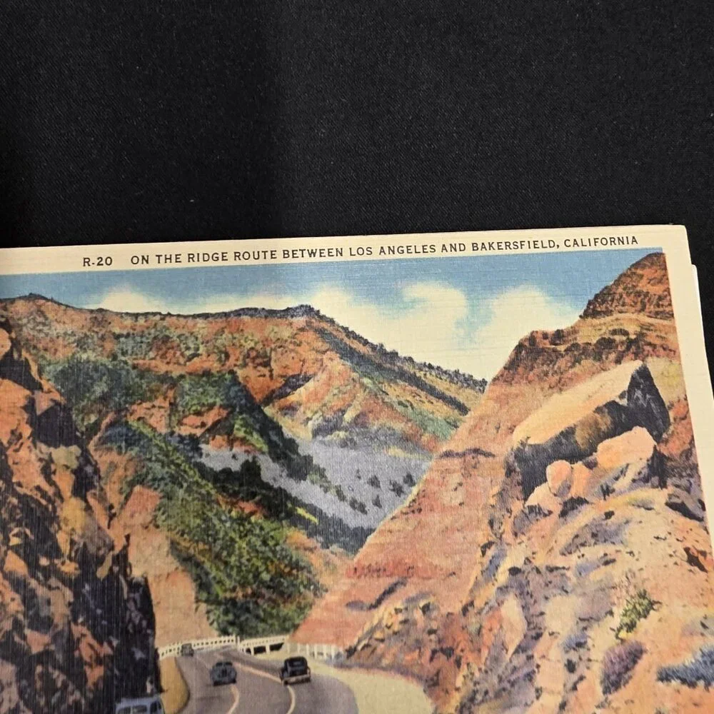 California Scenery Vintage Lot of 6 postcards Flawed Light Smoke Scent